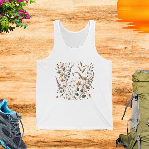 Floral Jersey Tank Top - Perfect for Summer Days - Image 2