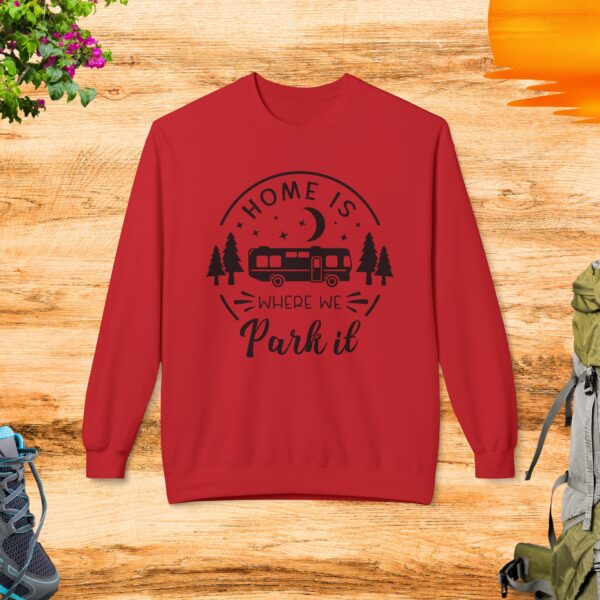 Home Is Where We Park It - Unisex Midweight Softstyle Fleece Crewneck Sweatshirt - Image 5