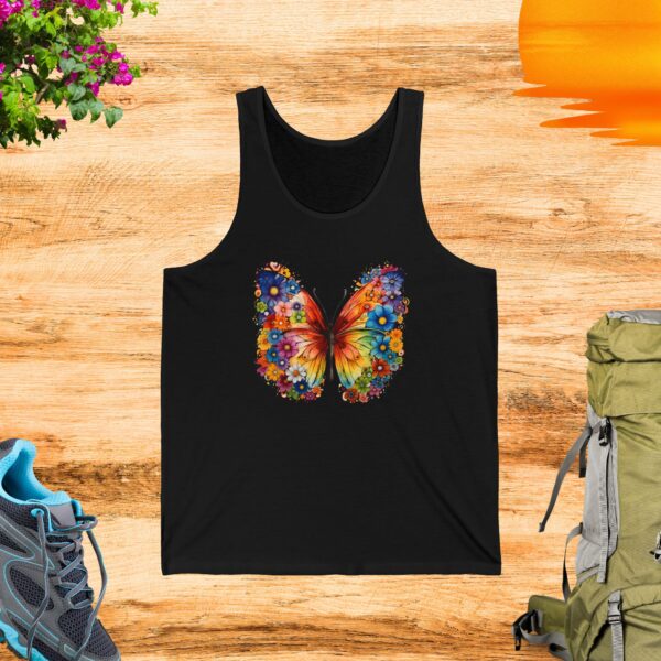 Tank Top with Butterfly Flower Design - Image 3