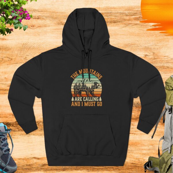 The Mountains Are Calling And I Must Go - Fleece Hoodie - Image 2