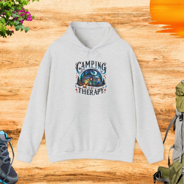 Camping Therapy Hoodie - Unisex - Image 3