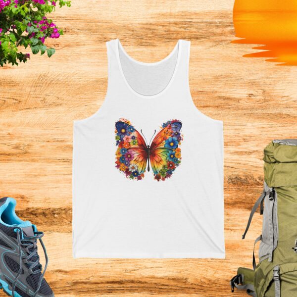 Tank Top with Butterfly Flower Design - Image 2