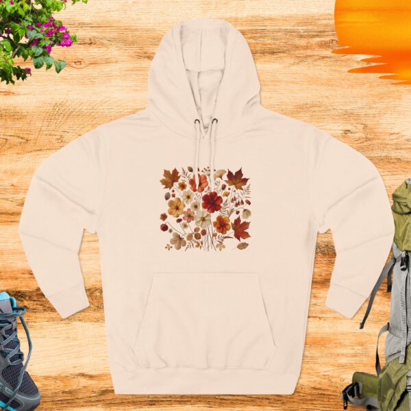 Floral Design - Fleece Hoodie - Image 5