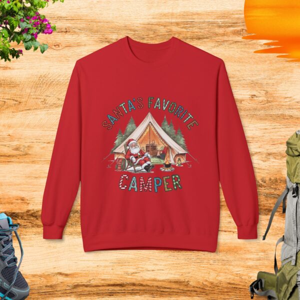 Santa's Favorite Camper Crewneck Sweatshirt - Image 7