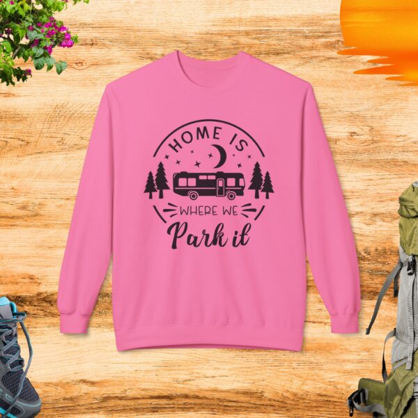 Home Is Where We Park It - Unisex Midweight Softstyle Fleece Crewneck Sweatshirt - Image 6