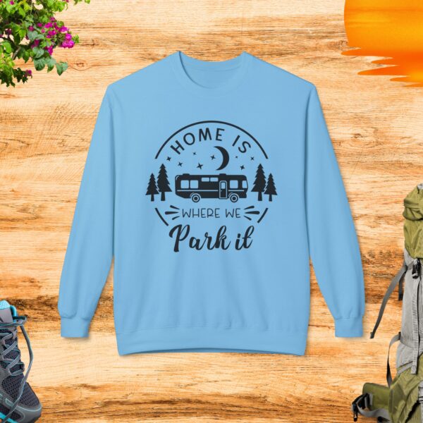 Home Is Where We Park It - Unisex Midweight Softstyle Fleece Crewneck Sweatshirt - Image 4