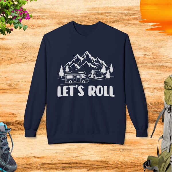 Let's Roll- Unisex Midweight Softstyle Fleece Crewneck Sweatshirt - Image 4