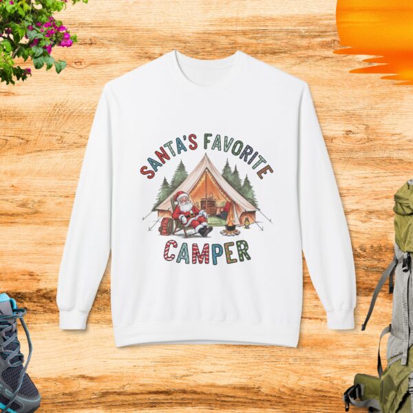 Santa's Favorite Camper Crewneck Sweatshirt - Image 2