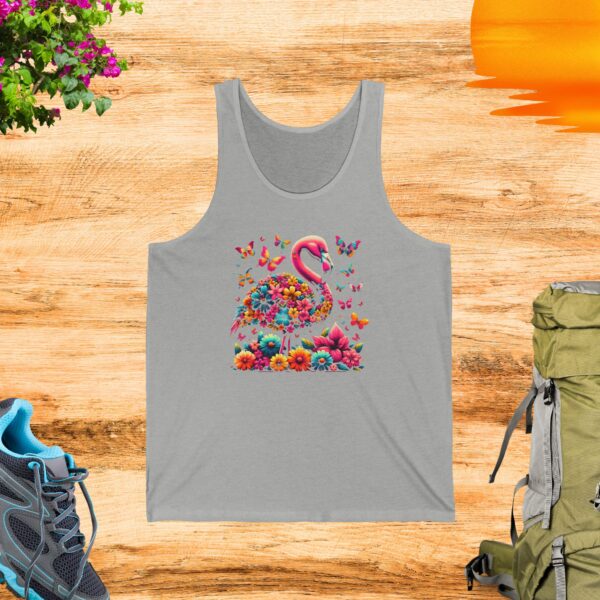 Floral Flamingo Tank Top - Image 3