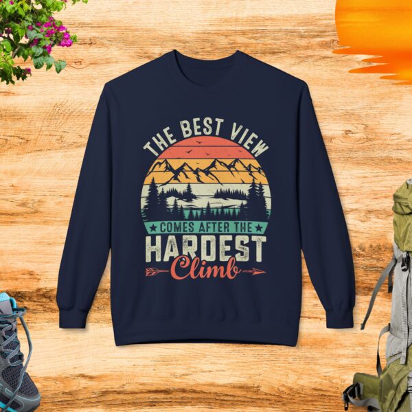 The Best View Comes After The Hardest Climb - Crewneck Sweatshirt - Image 4