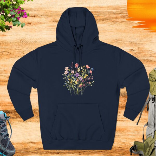 Floral Fleece Hoodie - Cozy Spring Style - Image 4