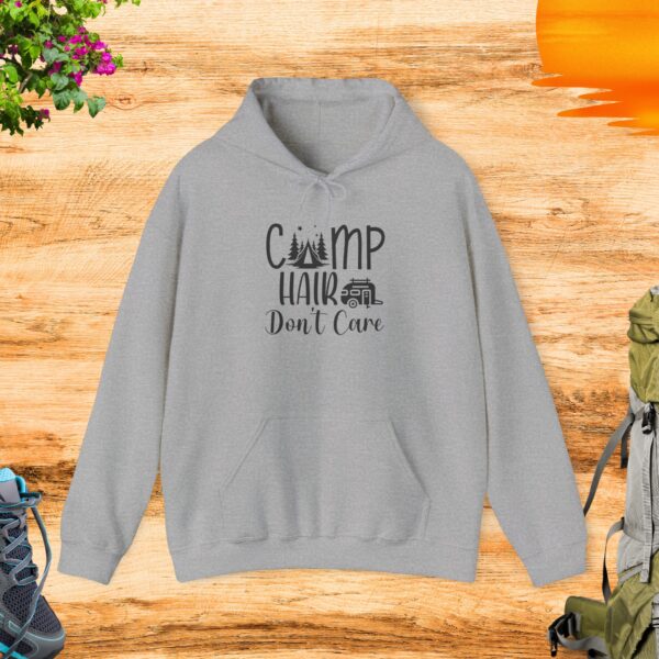 Camp Hair Don't Care Hoodie - Sweatshirt for Outdoor Lovers - Image 8