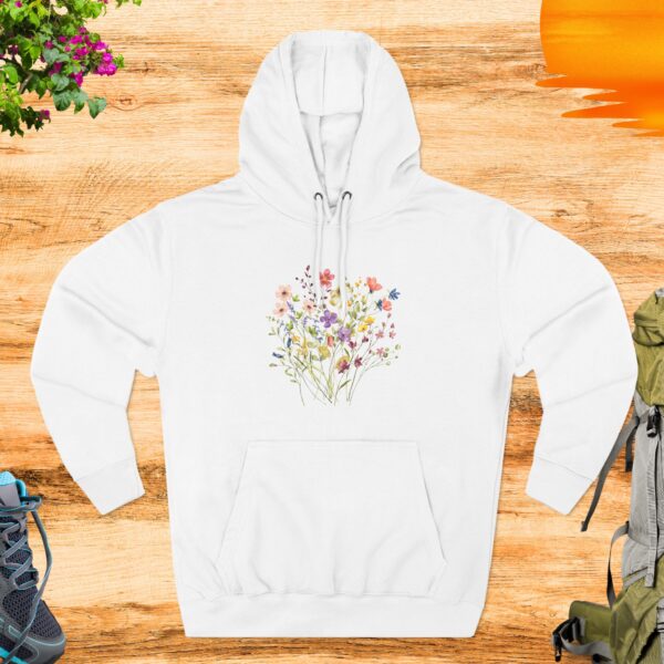 Floral Fleece Hoodie - Cozy Spring Style - Image 2