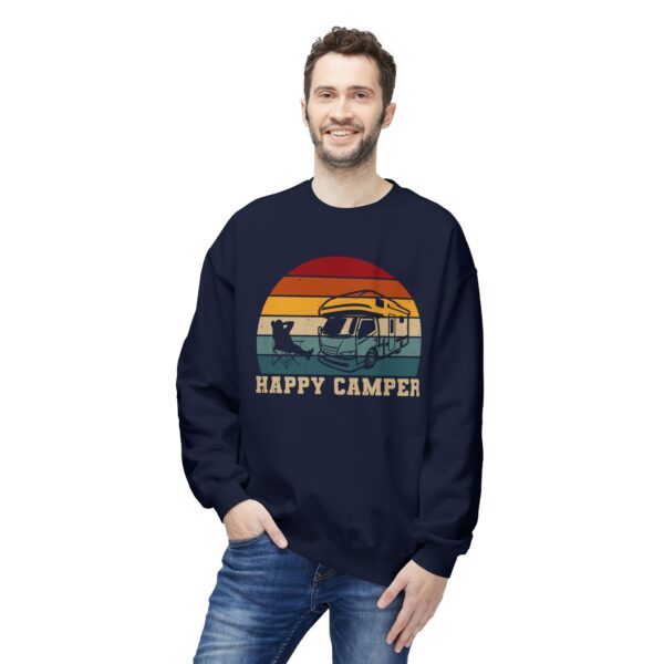 Happy Camper - Unisex Midweight Softstyle Fleece Crewneck Sweatshirt - Image 5