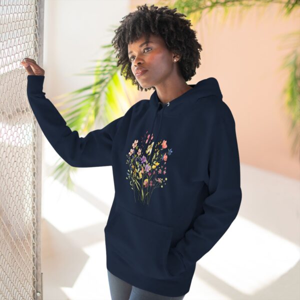 Floral Fleece Hoodie - Cozy Spring Style - Image 5