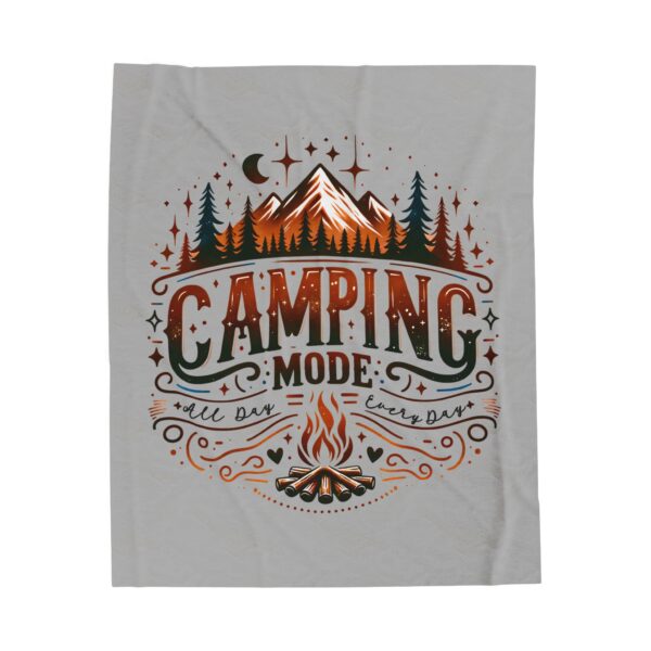 Camping Mode Velveteen Plush Blanket - Perfect for Outdoor Lovers & Comfort Seekers - Image 2