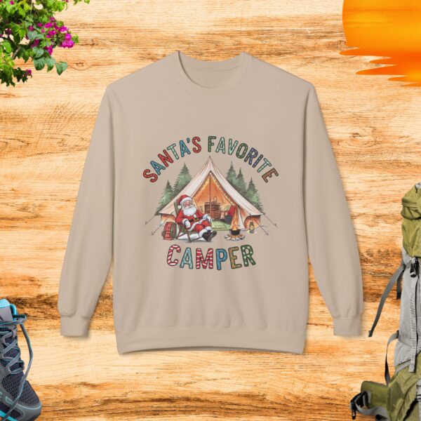 Santa's Favorite Camper Crewneck Sweatshirt - Image 3