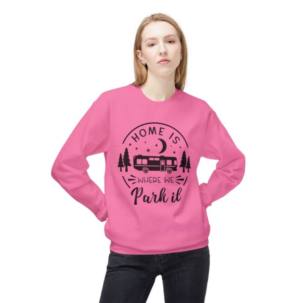 Home Is Where We Park It - Unisex Midweight Softstyle Fleece Crewneck Sweatshirt - Image 7