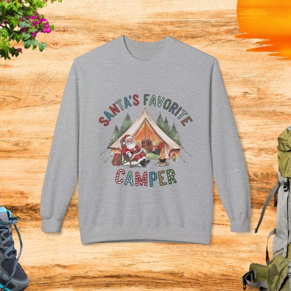 Santa's Favorite Camper Crewneck Sweatshirt - Image 4