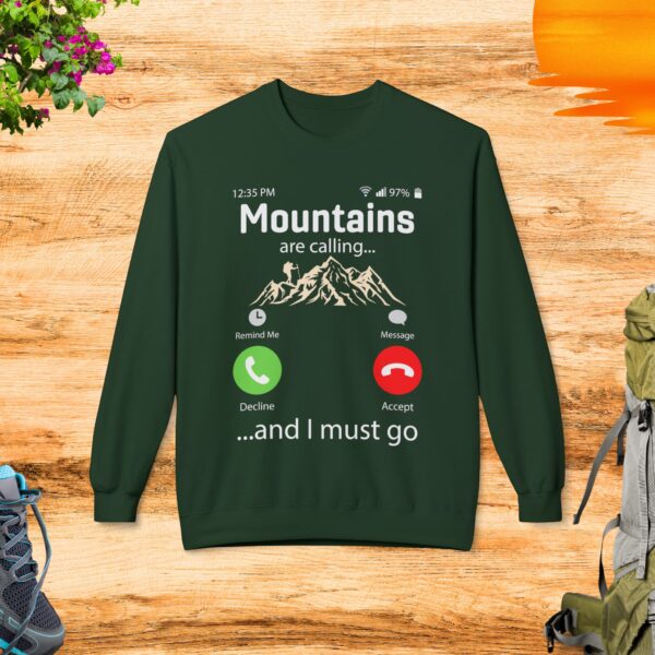 Mountains are calling and I must go - Crewneck Sweatshirt - Image 2