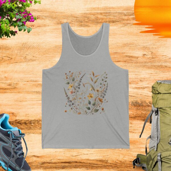 Floral Jersey Tank Top - Perfect for Summer Days - Image 3