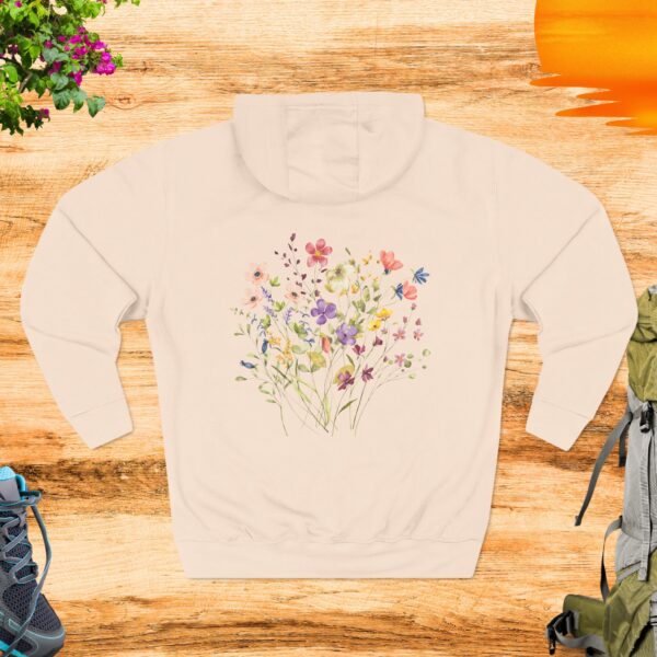 Floral Garden - Fleece Hoodie - Image 3