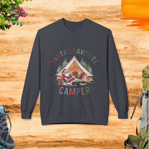 Santa's Favorite Camper Crewneck Sweatshirt - Image 5