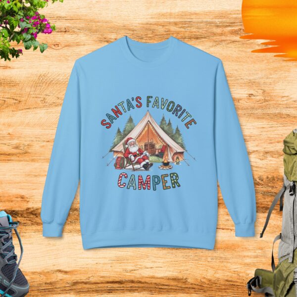 Santa's Favorite Camper Crewneck Sweatshirt - Image 6