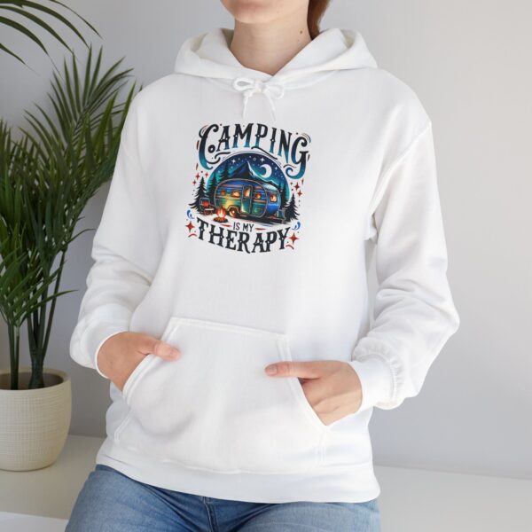 Camping Therapy Hoodie - Unisex - Image 2