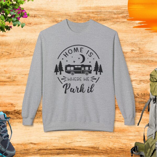 Home Is Where We Park It - Unisex Midweight Softstyle Fleece Crewneck Sweatshirt - Image 3