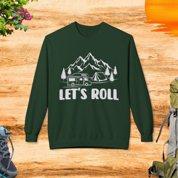 Let's Roll- Unisex Midweight Softstyle Fleece Crewneck Sweatshirt - Image 2