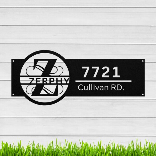 Personalized Custom Metal Address Sign - Image 2