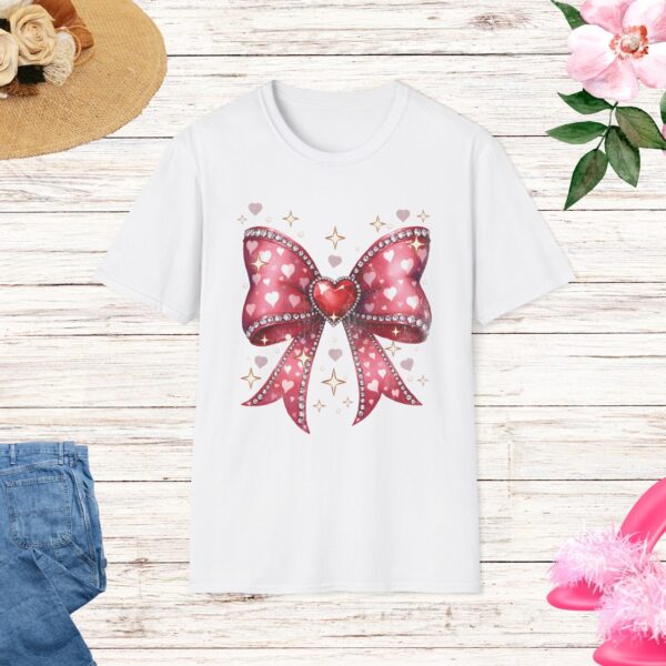 Valentine Coquette Bow T-Shirt - Image 2