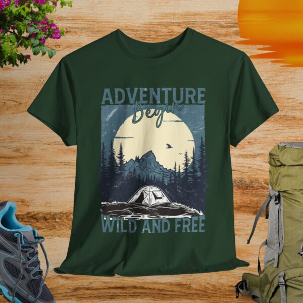 Adventure Wild and Free Unisex Tee - Image 4