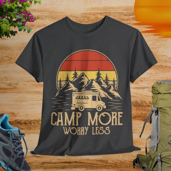 Camp More Worry Less T-Shirt - Image 6