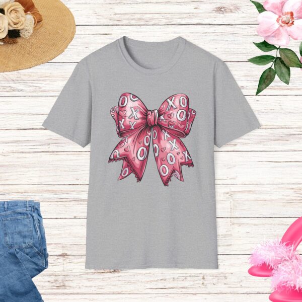 XOXO Valentine Coquette Bow Tee - Image 7