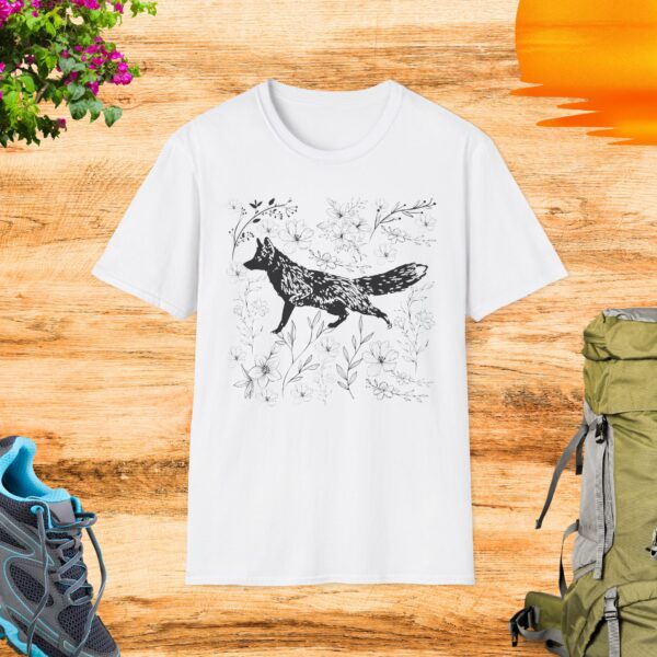 Vintage Folklore Fox T-Shirt - Image 2