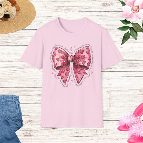 Valentine's Day Heart Bow T-Shirt