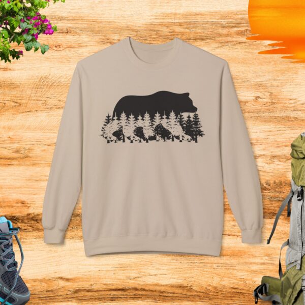 Bear and Forest Crewneck Sweatshirt - Image 2