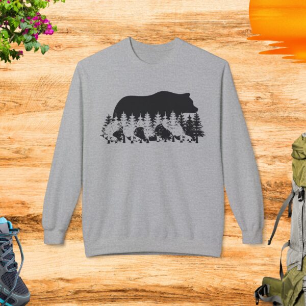 Bear and Forest Crewneck Sweatshirt - Image 3