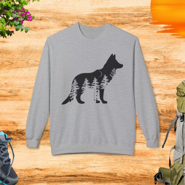 Fox In The Forest Crewneck Sweatshirt - Image 3