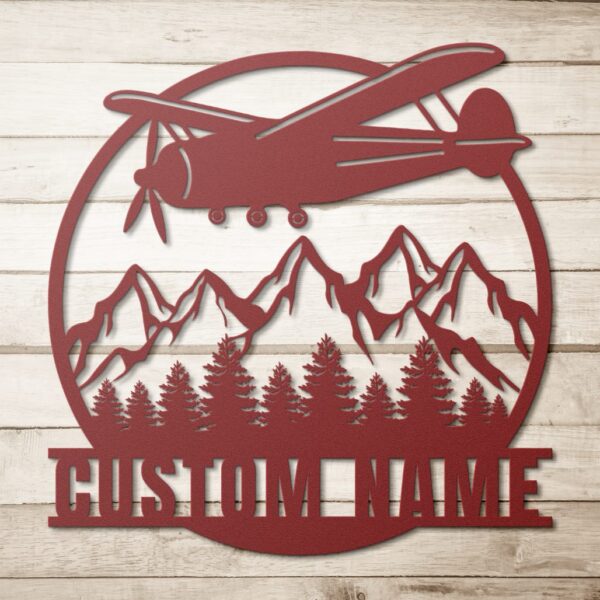 Custom Airplane Hangar Metal Sign - Image 2