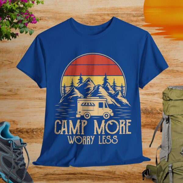 Camp More Worry Less T-Shirt - Image 3