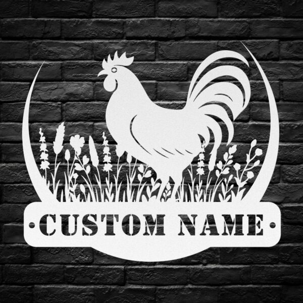 Personalized Chicken Coop Metal Sign - Image 4