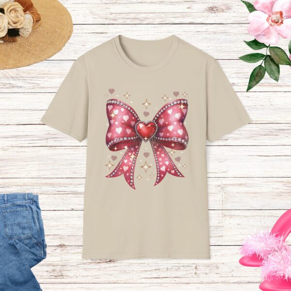 Valentine Coquette Bow T-Shirt - Image 3