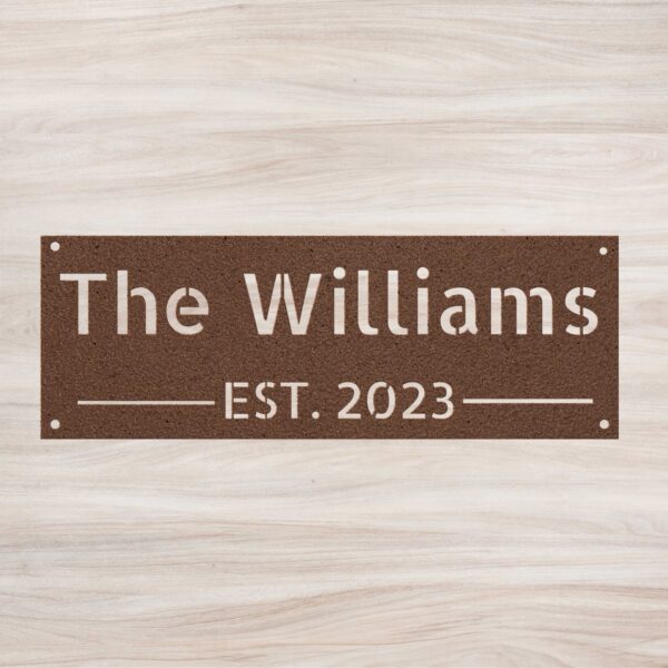 Personalized Metal Name Sign - Image 7