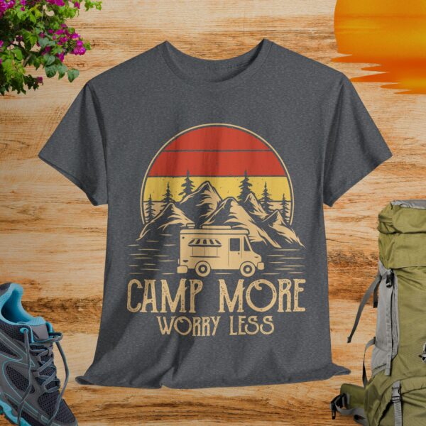 Camp More Worry Less T-Shirt - Image 5