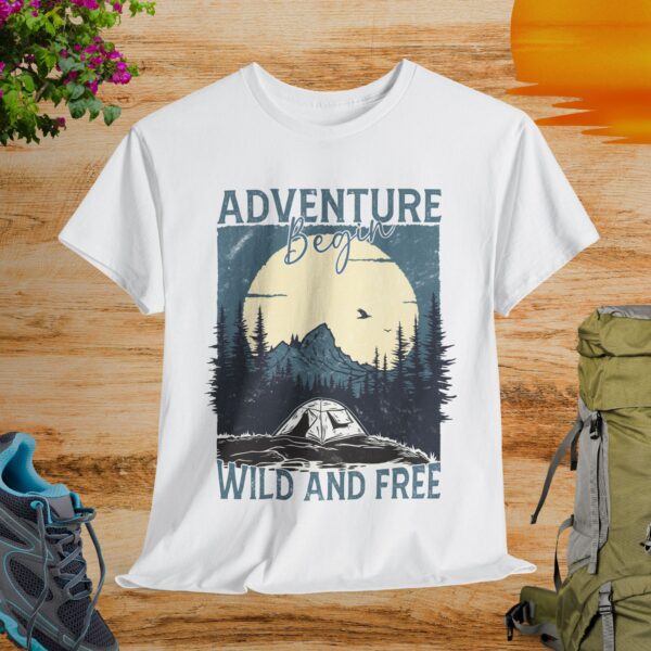 Adventure Wild and Free Unisex Tee - Image 2