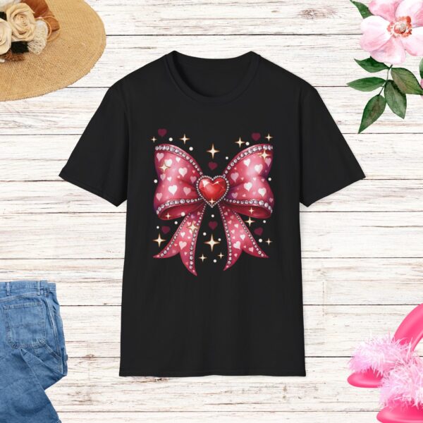 Valentine Coquette Bow T-Shirt - Image 6