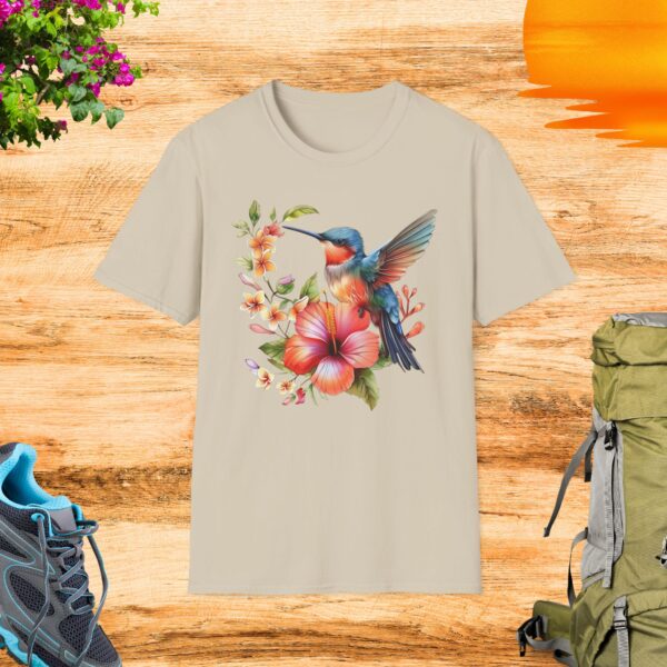 Bird and Flowers T-Shirt - Image 3